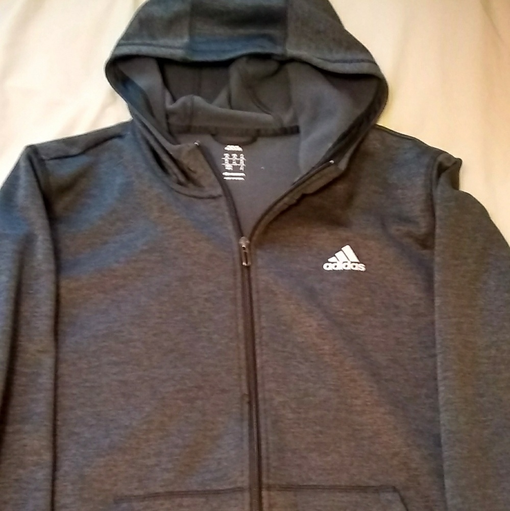 Adidas Climawarm Grey Zip up Hoodie M